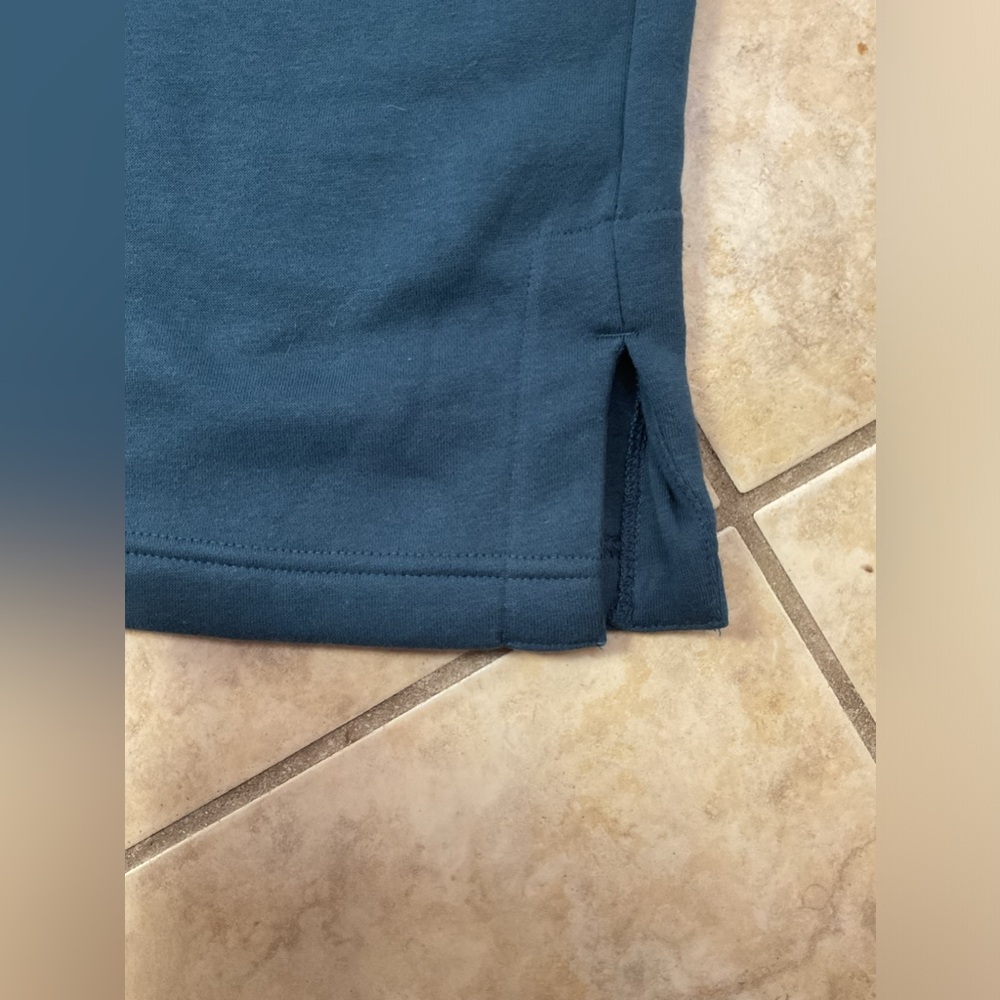 New with Tags Nike Sportwear Wide Fleece Pants in Navy Blue, Size S - Picture 4 of 10
